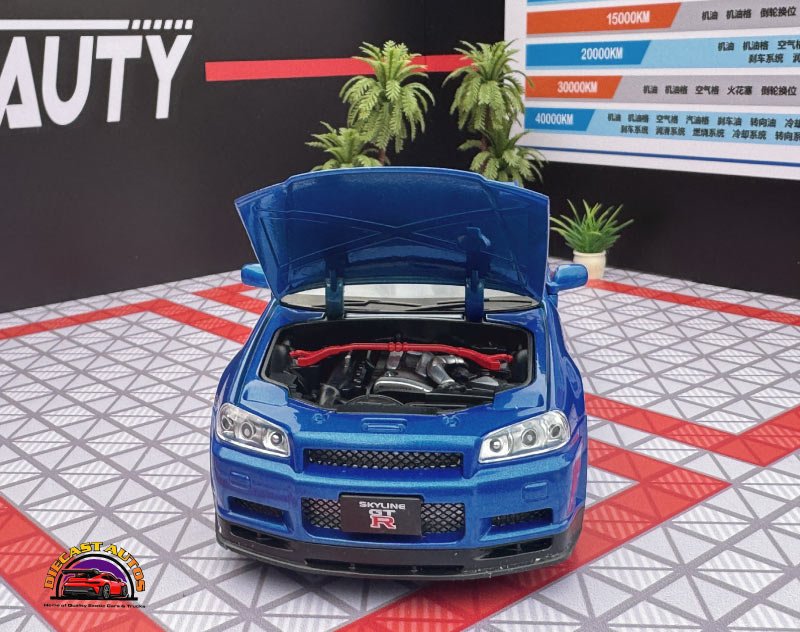 Nissan GT Skyline 1:24 Scale Diecast Collectible Model - Image 7
