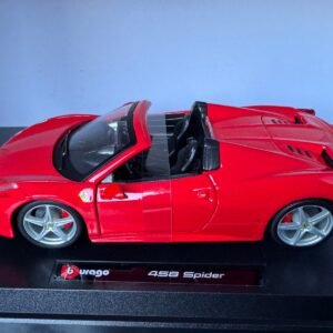 Alternative view of Ferrari 458 Spider 1:24 Scale