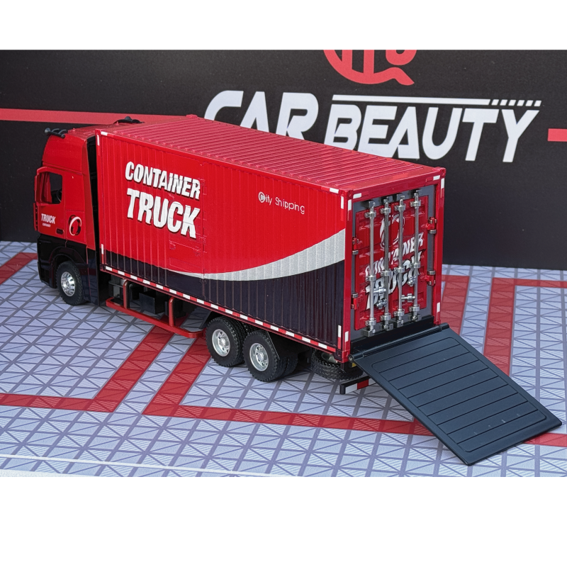 Mercedes Benz Actros Container Truck 1:24 Scale Diecast Collectible Model - Image 2