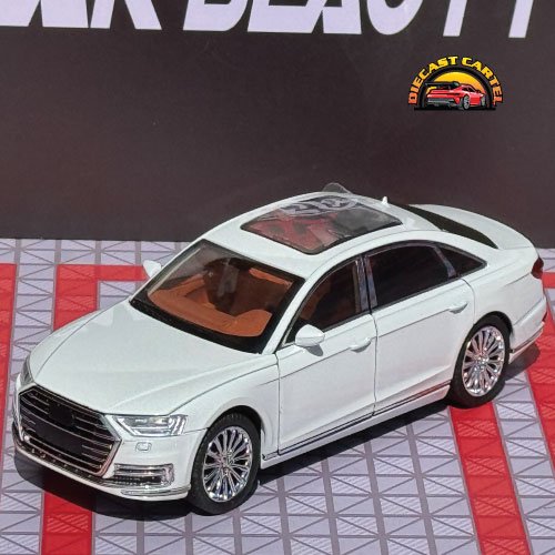 Audi A8 in white