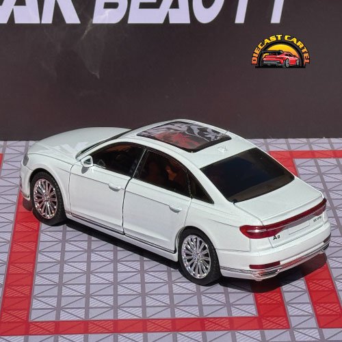 Audi A8 in white