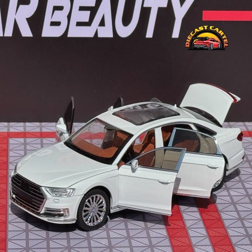 Audi A8 in white