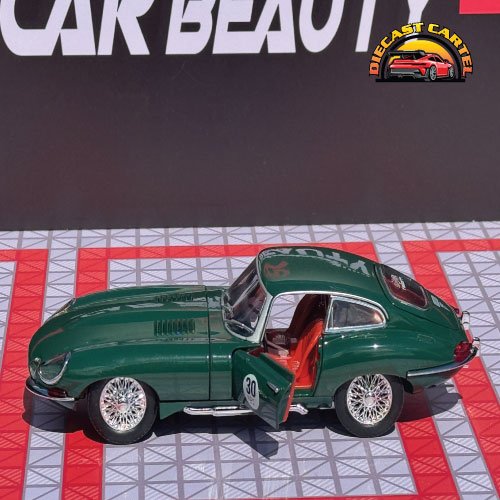 Jaguar E Type in British Racing Green