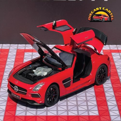 Mercedes SLS AMG in Red