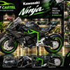 1:18 scale Kawasaki Ninja H2R motorcycle model