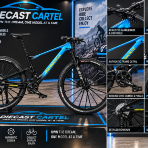 1:10 scale mountain bicycle model