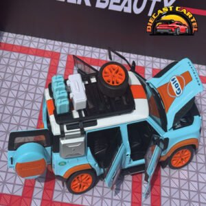 1:18 Land Rover Defender Gulf Edition Diecast Model Collectible - Image 5