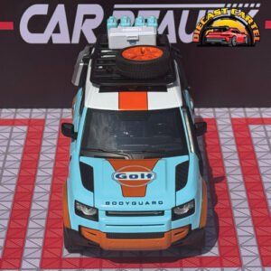 1:18 Land Rover Defender Gulf Edition Diecast Model Collectible - Image 13