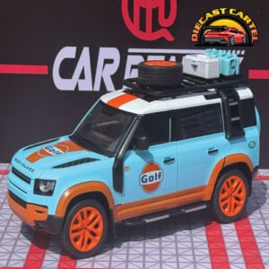 1:18 Land Rover Defender Gulf Edition Diecast Model Collectible