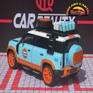 1:18 Land Rover Defender Gulf Edition Diecast Model Collectible - Image 11