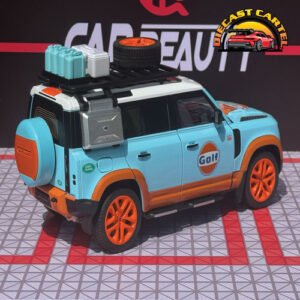 1:18 Land Rover Defender Gulf Edition Diecast Model Collectible - Image 10