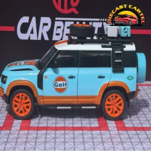1:18 Land Rover Defender Gulf Edition Diecast Model Collectible - Image 9