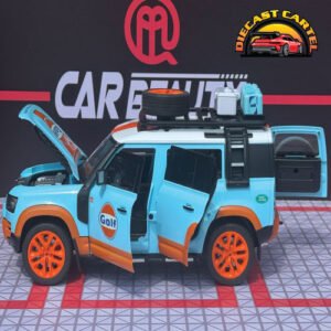 1:18 Land Rover Defender Gulf Edition Diecast Model Collectible - Image 8
