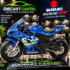 1:18 scale Suzuki GSX-R1000 motorcycle model