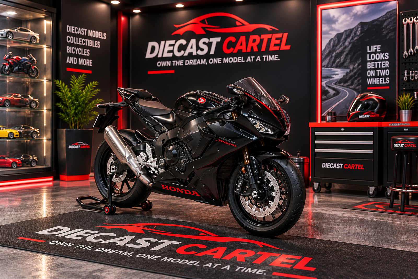 1:18 scale Honda CBR1000RR Fireblade motorcycle model