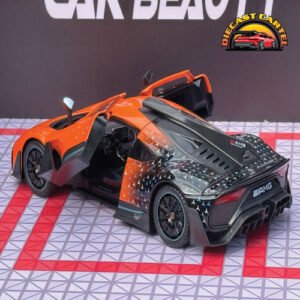 1:18 Scale Mercedes-Benz ONE Orange Diecast Collectible Model - Image 4