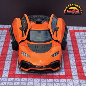 1:18 Scale Mercedes-Benz ONE Orange Diecast Collectible Model - Image 6